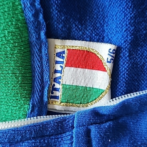 Italia Soccer Zip up Jacket/Sweatshirt - Kids size 5/6 - Picture 4 of 6